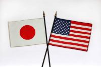 Japan and USA Flags