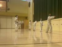 Solange Emsallem leads children in a kata presentation at the Nikkei Matsuri Festival, Japantown San Jose 2022